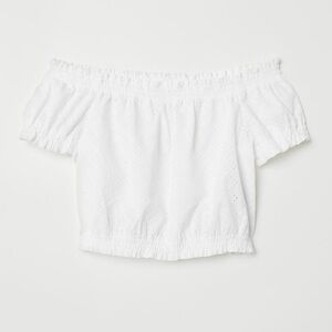 Really cute white crop off the shoulder from H&M